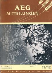 AEG-Mitteilungen Heft 11/12 (November-Dezember) 1951