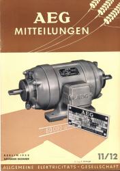 AEG-Mitteilungen Heft 11/12 (November-Dezember) 1952