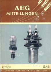 AEG-Mitteilungen Heft 5/6 (Mai-Juni) 1953