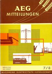 AEG-Mitteilungen Heft 7/8 (Juli-August) 1955
