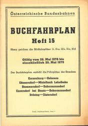 Buchfahrplan Heft 15: Korneuburg - Hohenau / Gänserndorf - Mistelbach lokalbahn / Stammersdorf - Dobermannsdorf / Enzersdorf bei Staatz - Dobermannsdorf / Drösing - Zistersdorf
