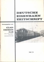 Deutsche Eisenbahn Zeitschrift Heft 73