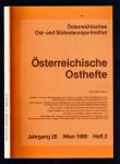 Österreichische Osthefte. hier: Heft 2/1986. Jahrgang 28