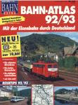 Bahn-Extra Heft 3/92: Bahn-Atlas 92/93. Mit der Eisenbahn durch Deutschland