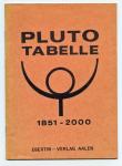 Pluto-Tabelle 1851 - 2000