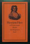 Henriette Herz in Erinnerungen, Briefen und Zeugnissen, hrggb. von Rainer Schmitz