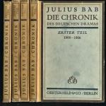 Die Chronik des deutschen Dramas. 4 Bde. (= kompl. Edition)