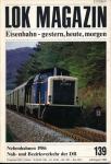 Lok Magazin Heft Nr. 139 (Juli/August 1986): Nebenbahnen 1986. Nah- und Bezirksverkehr der DB