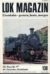 Lok Magazin Heft 138 (Mai/Juni 1986): Die Baureihe 97/5 der Deutschen Reichsbahn
