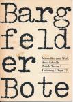 Bargfelder Bote. Materialien zum Werk Arno Schmidts. Lfg. 1/Sept. 1972: Zettels Traum (I)