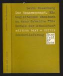 Das Hausgespenst. Ein begleitendes Handbuch zu Arno Schmidts 'Die Schule der Atheisten'