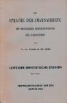 Die Sprache der Amarnabriefe. Mit besonderer Berücksichtigung der Kanaanismen