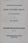 Assyrisch-babylonische Briefe kultischen Inhalts aus der Sargonidenzeit