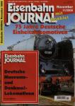 Eisenbahn Journal Heft 11/2000 (November 2000): 75 Jahre Deutsche Einheitslokomotiven. Mit booklet: Deutsche Museums- und Denkmal-Lokomotiven