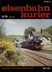 Eisenbahn-Kurier Heft Nr. 2/78 (Februar 1978)