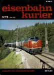 Eisenbahn-Kurier Heft Nr. 3/78 (März 1978)
