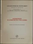 Geomedizin in Forschung und Lehre. Beiträge zur Geoökologie des Menschen