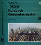 Kursbuch Deutsche Bundesbahn Winter 1980/81. Gesamtausgabe