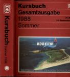 Kursbuch Deutsche Bundesbahn Sommer 1988. Gesamtausgabe