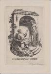 Ex Libris Rudolf Lezgus / vom Künstler signiert