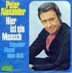 Hier ist ein Mensch / Einsamer Abend ohne dich (14 750 AT)  *Single 7'' (Vinyl)*