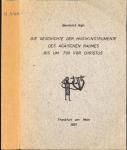 Die Geschichte des Musikinstrumente des Ägeischen Raumes bis um 700 vor Christus (Dissertation)