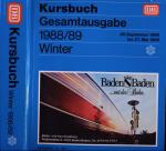 Kursbuch Deutsche Bundesbahn Winter 1988/89. Gesamtausgabe