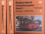 Deutsche Bundesbahn: Buskursbuch. Gesamtausgabe Winter 1989/90 (2 Bde.), gültig vom