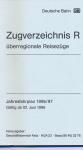 Deutsche Bahn: Zugverzeichnis R überregionale Reisezüge, gültig ab 02. Juni 1996. Jahresfahrplan 1996/97