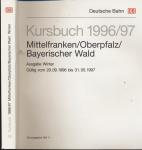 Kursbuch Mittelfranken/Oberpfalz/Bayerischer Wald 1996/97 / Ausgabe Winter, gültig vom 29.09.1996 bis 31.05.1997