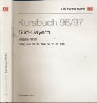 Kursbuch Süd-Bayern 1996/97 / Ausgabe Winter, gültig vom 29.09.1996 bis 31.05.1997