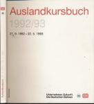 Auslandskursbuch 1992/93, gültig vom 27.09.1992 bis 22.05.1933