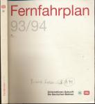 Kursbuch Fernfahrplan 1993/94, gültig vom 23.05.1993 bis 28.05.1994