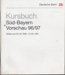 Kursbuch 1996/97 Süd-Bayern / Vorschau, gültig vom 02.06.1996 bis 31.05.1997