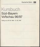 Kursbuch Süd-Bayern 1996/97 Winter / Vorschau, gültig vom 29.09.1996 bis 31.05.1997