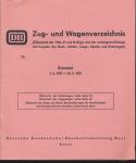 Zug- und Wagenverzeichnis (Übersicht der TEE-, F- und D-Züge und der wichtigsten Eilzüge mit Angabe der Kurs-, Schlaf-, Liege-, Speise- und Postwagen) Sommer 1957, gültig vom 02.06. bis 28.09.1957