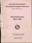 Buchfahrplan Heft 840 / Jahresfahrplan 1968/69, gültig vom 07. Juni 1985