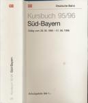 Kursbuch Süd-Bayern 1995/96, gültig vom 28.05.1995 bis 01.06.1996