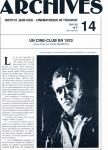 ARCHIVES - Institut Jean Vigo - Cinémathèque de Toulouse Nr. 14 (Mai 1988): Un Cine-Club en 1933 (Annie Wiedknnet)