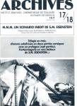 ARCHIVES - Institut Jean Vigo - Cinémathèque de Toulouse Nr. 17/18 (Novembre/Decembre  1988): M.M.M. Un Scenario Inédit de S.M. Eisenstein (Berthélémy Amengual)