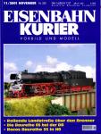 Eisenbahn-Kurier. Modell und Vorbild. hier: Heft Nr. 350 / 11/2001 (November 2001): Rollende Landstraße über den Brenner / Die Baureihe 05 bei der DB / Rocos Baureihe 35 in H0
