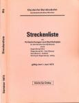 Deutsche Bundesbahn: Streckenliste mit Vorbemerkungen zum Buchfahrplan für alle Strecken des BD-Bezirks sowie regensburg hafen, Regensburg Hbf-Saal (Donau), Saal (Donau)-Kelheim, Sinzig (b. Regensburg)-Alling, gültig vom 1. Juni 1975 an