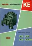 Knorr-Druckluftbremse mit den Steuerventilen KE T / KE 0 / KE 1 / KE 2.