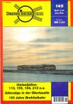 Drehscheibe Heft 149 (1/01 Januar-Februar 2001): Umlaufpläne: 113, 156, 184, 212 u.a. / Güterzüge in der Oberlausitz / 100 Jahre Brohltalbahn