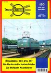 Drehscheibe Heft 150 (2/01 März-April 2001): Umlaufpläne: 103, 219, 614 / Die Norderstedter Industriebahn / Die Werkbahn Neunkirchen