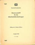 Deutsche Bundesbahn: Dienstvorschrift für die Sicherheitsfahrschaltungen, gültig vom 1. Oktober 1960 an (DV 969)
