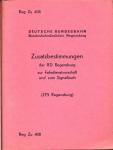Deutsche Bundesbahn: Zusatzbestimmungen der BD Regensburg zur Fahrdienstvorschrift und zum Signalbuch ZFS Regensburg (Reg Zu 408)
