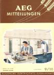 AEG-Mitteilungen Heft 9/10 (September-Oktober) 1952