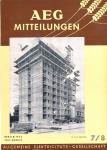AEG-Mitteilungen Heft 7/8 (Juli-August) 1953