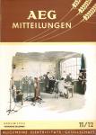 AEG-Mitteilungen Heft 11/12 (November-Dezember) 1954